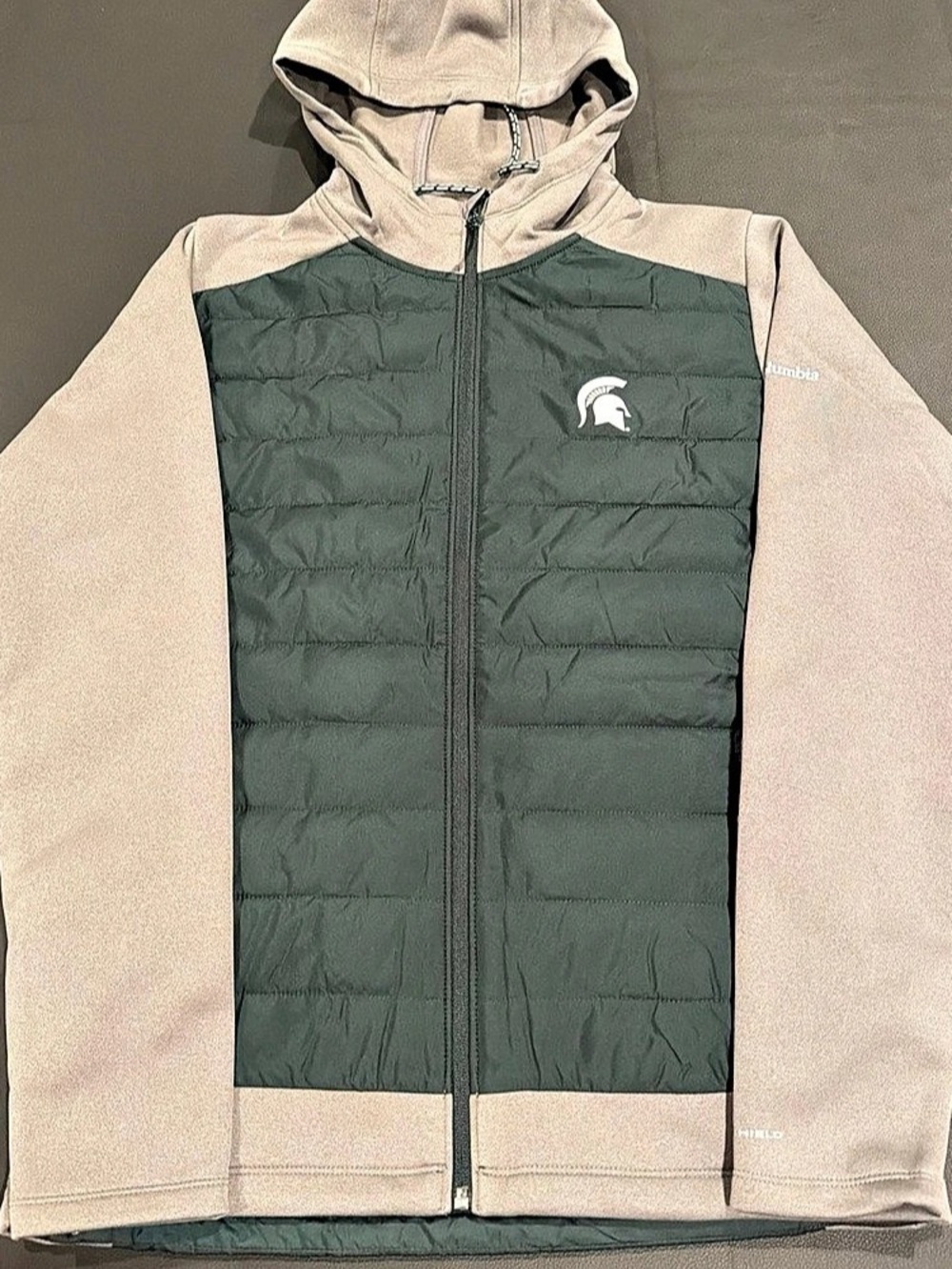 Columbia Michigan State Spartans Out-Shield Hybrid Hoodie Full-Zip Men’s Size S